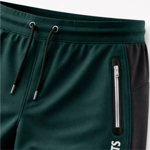Shorts de course à séchage rapide pour hommes, respirants, pour la gym, le fitness, les entraînements sportifs, avec poches zippées et cordon de serrage, pour l'entraînement athlétique - Product Image 4