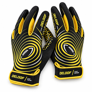 Guantes de Fútbol Americano al por Mayor, Antideslizantes, con Agarre de Silicona, Ligeros, Equipo de Entrenamiento, Control de Agarre, Unisex - Product Image 2