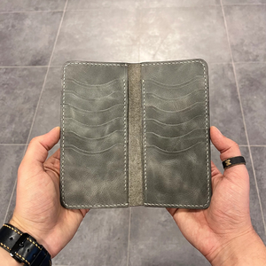 Genuine Leather Men's Short <b>Wallet</b> with Fold Closure RFID Blocking Credit <b>Card</b> <b>Holder</b> - Product Image 4