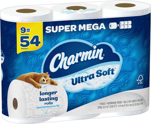 กระดาษชำระชาร์มินอัลตร้าซอฟท์ 12 ม้วนขนาดเมก้าเอ็กแอล = 72 ม้วนขนาดปกติ - Product Image 1