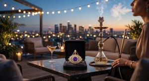 Collar con Colgante de Amatista Natural, Estilo Europeo Clásico y Moderno, Chapado en Oro de 18K, Diseño de Ojo Turco, Joyería de Compromiso - Product Image 6