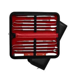 Kit d'outils dentaires manuels en acier inoxydable 10 pièces, vente chaude |   Ensemble de couteaux à sculpter en céramique pour la modelage et la sculpture de l'argile - Product Image 6