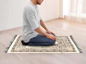 เสื่อละหมาดพิมพ์ลายดิจิตอลกันลื่นสั่งทำพิเศษจากโรงงานเจนามาซ สำหรับการละหมาดของชาวมุสลิม คุณภาพหรูหรา ขายส่ง เหมาะสำหรับการเดินทาง - Product Image 3