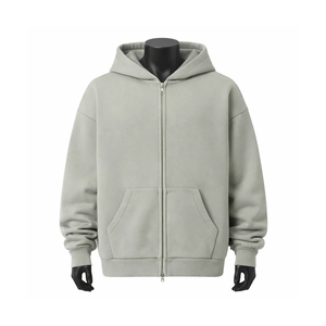 Nouveau design de sweat-shirt à capuche en molleton pour homme, couleur unie, coupe classique, décontracté, automne, 100 % coton, pull tricoté avec poche - Product Image 5