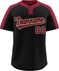 Camiseta de Softbol Clásica Sublimada Personalizada con Frente Sólido, Malla Transpirable, 100% Poliéster de Secado Rápido, Cierre de Botones, para Adultos, Doble Costura - Product Image 6