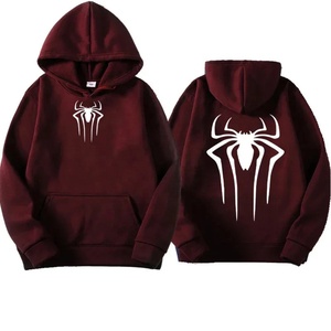Sudadera con Capucha y Logotipo de Araña Roja para Hombre, Informal, de Algodón, Tejida, Corte Regular, para Otoño, con Diseño de Estampado Frontal - Product Image 4
