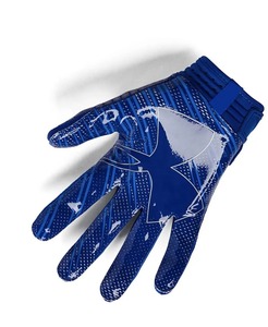 Gants de sport en cuir PU bleu avec impression par sublimation, design antidérapant, fermeture auto-agrippante, unisexe, pour les mains - Product Image 2