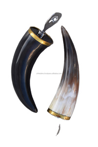 ที่เปิดขวดทำจากเขาควายขัดเงาอย่างดี ปลายทองเหลือง สีธรรมชาติ งานฝีมือสุดหรู เหมาะเป็นของขวัญสำหรับบาร์และร้านอาหาร - Product Image 2