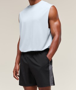 Men's Sport Bermuda Shorts-Cotton Breathable Elastic Waist Mid Rise Woven Eco-Friendly - Product Image 1