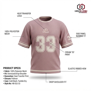 Camiseta Deportiva Hashbloom International Personalizada, Extra Grande, de Manga Corta, 100% Poliéster, Estilo Urbano, para Hombre, Talla Grande - Product Image 5