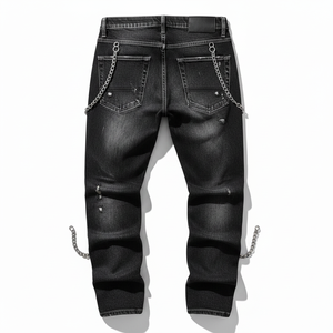Chaîne de pantalon multicouche en métal style punk tendance, faite à la main, chaîne de jean hip-hop avec pendentif pour homme – Meilleure vente - Product Image 5