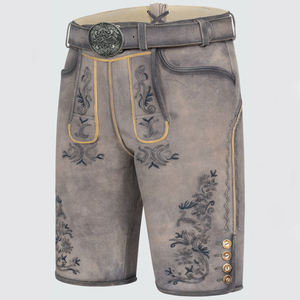 High Quality Lederhosen <b>Shorts</b> Color Women's Bavarian Style Customized Tanned Deer <b>Leather</b> - Product Image 4