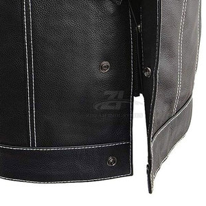 Chaleco de Cuero Ligero y Transpirable al por Mayor, Chaleco de Cuero para Hombre con Servicio OEM a Precio Económico y Alta Demanda - Product Image 6
