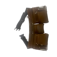 Sac à outils en cuir suédé de qualité supérieure, durable, organisateur pratique, idéal pour les professionnels du bâtiment