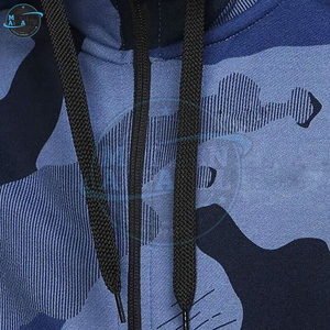 Sudaderas con Capucha de Camuflaje de Alta Calidad en Algodón y Poliéster, Talla Grande, con Hombros Caídos, Sudadera Sólida con Logotipo Personalizado - Product Image 6