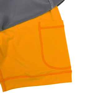 Plus Size Men's Fitness Shorts Running Breathable Men 2 in 1 <b>Layers</b> Sports Track Workout High Waist Gym Shorts Quick Dry - Product Image 3