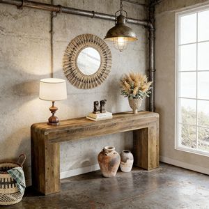 Consolle in Legno per Divano, Ingresso o Corridoio - Tavolo Consolle Versatile per Ingresso - Product Image 1