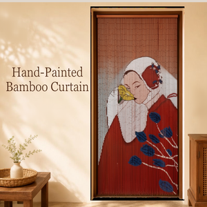 Commercial Bamboo Beaded Curtains for Hotel Resort Restaurant Doorways Decorative Bamboo Bead Door Curtain Custom OEM - Product Image 1
