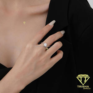 Elegant Cushion Cut Moissanite <b>Diamond</b> <b>Ring</b> In 925 Sterling Silver With Luxury Solitaire Engagement Jewelry For Women - Product Image 4