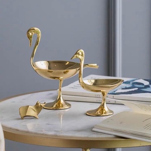 Luxury Gold Shell Metal Tray Decorative Jewelry <b>Holder</b> Coastal Style Accent Dish Premium Home Decor hot selling shell inspired - Product Image 4