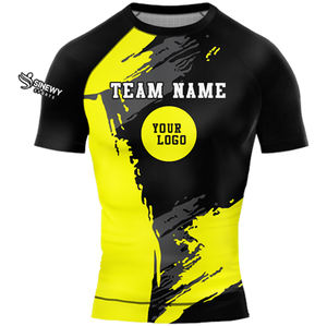 Rashguard MMA à manches courtes respirant, designs personnalisés, BJJ No Gi - Product Image 1