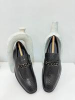Chaussures habillées italiennes originales pour hommes, type penny loafer, avec semelles antidérapantes, tendance mode pour mariages, bureau et affaires