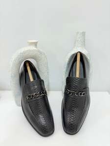 Chaussures habillées italiennes originales pour hommes, type penny loafer, avec semelles antidérapantes, tendance mode pour mariages, bureau et affaires - Product Image 3