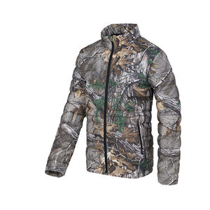 Veste de chasse imperméable à capuche coupe-vent en polyester à manches longues, personnalisable, unisexe, imprimé camouflage animal, softshell - Product Image 6