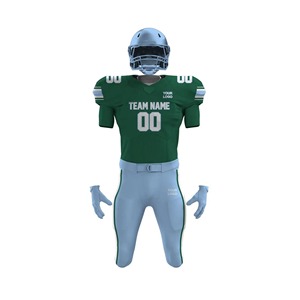 Uniforme de Fútbol Americano Personalizado al por Mayor, 100% Poliéster Transpirable, Conjunto de Camiseta Deportiva para Hombre Adulto, Ropa Deportiva OEM ODM para Equipos - Product Image 1