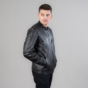 Customized <b>Leather</b> <b>jacket</b> for men Wholesale Genuine <b>Leather</b> Outerwear <b>Jacket</b> for Men <b>Long</b> Sleeve High Quality Zipper <b>Jacket</b> - Product Image 4