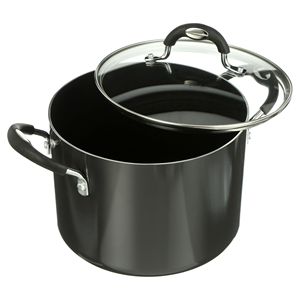 Pentola per Pasta da 6 Quarti con Chiusura e Scarico, Grigio Antracite, in Alluminio Ecologico con Doppi Manici - Product Image 3