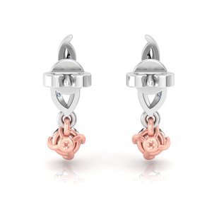 ต่างหูเพชรทรงกลมแบบมินิมอล ผลิตในห้องปฏิบัติการ ทองคำแท้ 10k, 14k, 18k เหมาะสำหรับเป็นของขวัญในงานปาร์ตี้ วันครบรอบ และใส่ได้ทุกวัน - Product Image 4