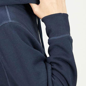 Moisture Wicking Athletic Sweatshirt Four-Way Stretch Pullover <b>Hoodie</b> With Side Ribbed Panel Windproof <b>Running</b> Wear OEM ODM - Product Image 5