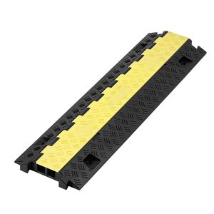 Rampa Protettiva per Cavi in TPU Resistente, Capacità 22.000 libbre/asse, Copertura a 2 Canali per Cavi, Tubi e Fili, 1.2 x 1.1, per Traffico Intenso - Product Image 6
