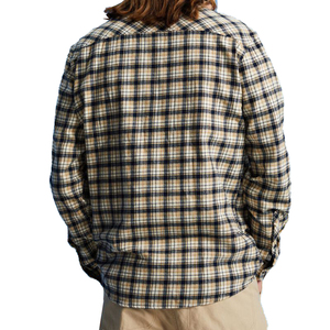 เสื้อเชิ้ตผ้าแฟลนเนลลายสก็อตแบบใหม่สำหรับผู้ชาย แต่งพู่ห้อย ผ้าฝ้าย ป้ายยี่ห้อสั่งทำได้ - Product Image 4