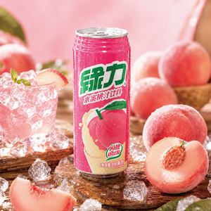 Bebida de Jugo de Durazno Green Power, Lata de 490 ml, Bebida de Frutas con Sabor - Product Image 1