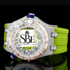 Montre automatique mécanique en moissanite, style hip-hop, luxe, sertie de diamants VVS, pour hommes - Product Image 1