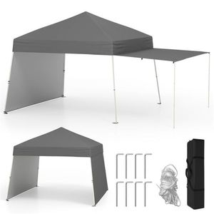 Tenda a baldacchino grigia pop-up 14 x 9,2 piedi - Product Image 1