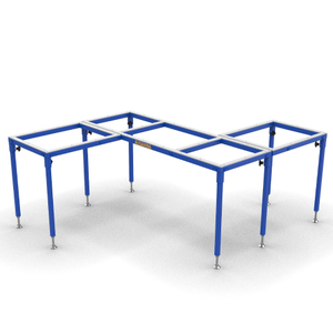 Ausavina Steel Flexible Work <b>Table</b> <b>for</b> Stone and Glass With Or Without <b>Wheel</b> AFWT8328, AFWT8328-4W - Product Image 4