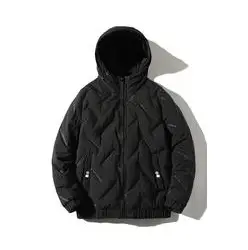 Chaqueta acolchada con capucha para hombre, diseño grueso y aislante, cálida y ligera para protección contra el frío en invierno, chaquetas para hombre - Product Image 4
