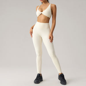 Conjunto Deportivo de Yoga para Mujer, Transpirable y Ligero, de Alta Calidad, con Top Deportivo y Leggings de Alta Elasticidad para Uso Diario en el Gimnasio y Yoga - Product Image 5