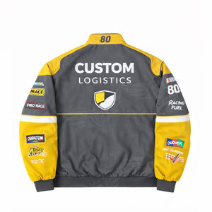 Chaqueta de Carreras Personalizada 2026, Chaqueta Bomber Deportiva Morada y Negra, Chaqueta Varsity con Parche de Equipo Vintage, Ropa Urbana - Product Image 6