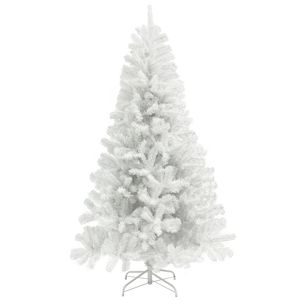 Albero di Natale Bianco Non Illuminato da 2,3 m con 1346 Punte di Rami, Base in Acciaio ad Apertura Automatica per Decorazioni Domestiche - Product Image 1