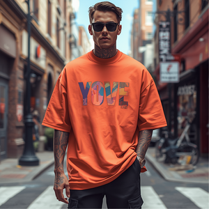 เสื้อยืดพิมพ์ลายพัฟฟ์ แขนสั้น คอกลม ผ้าฝ้าย สำหรับผู้ชาย แบบสั่งทำ - Product Image 4