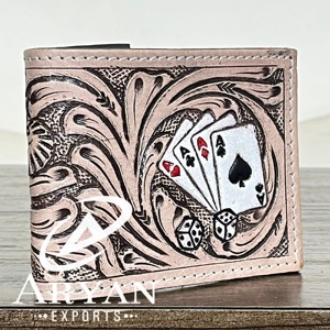 Designer Men's Handcrafted Genuine Leather Card Design <b>Wallet</b> Casual Fashionable Stylish Organizer Card Holder Open Short <b>Wallet</b> - Product Image 1