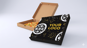 Caja de Pizza Impresa Personalizada, Caja de Cartón Corrugado Ecológica para Comida para Llevar, Embalaje Reciclable para Entrega y Envío - Product Image 4