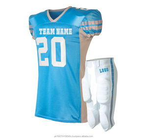 100% poliéster de alta calidad personalizar aparejos de sarga Juvenil Americano sublimación conjuntos de uniformes de fútbol americano ropa de fútbol americano - Product Image 6