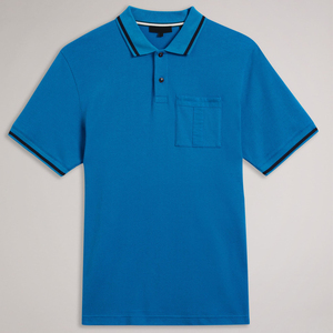 Vente flash - Nouveaux polos personnalisés avec logo pour hommes, manches courtes, été, 100% coton, coupe décontractée, couleur unie - Product Image 4