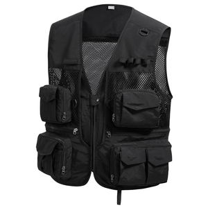 Chaleco Cargo sin Mangas Transpirable y Antipilling de Gran Venta con Múltiples Bolsillos y Cierre de Cremallera - Product Image 6
