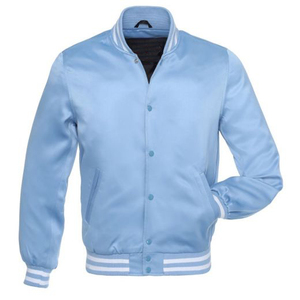 Veste universitaire pour homme sur mesure, bon marché, chaude, en laine, manches en cuir, avec col à capuche, décoration brodée, taille XL, vêtement long - Product Image 4